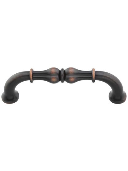 Bella Cabinet Pull 3 3/4 inch Center-to-Center in Brushed Oil Rubbed Bronze.